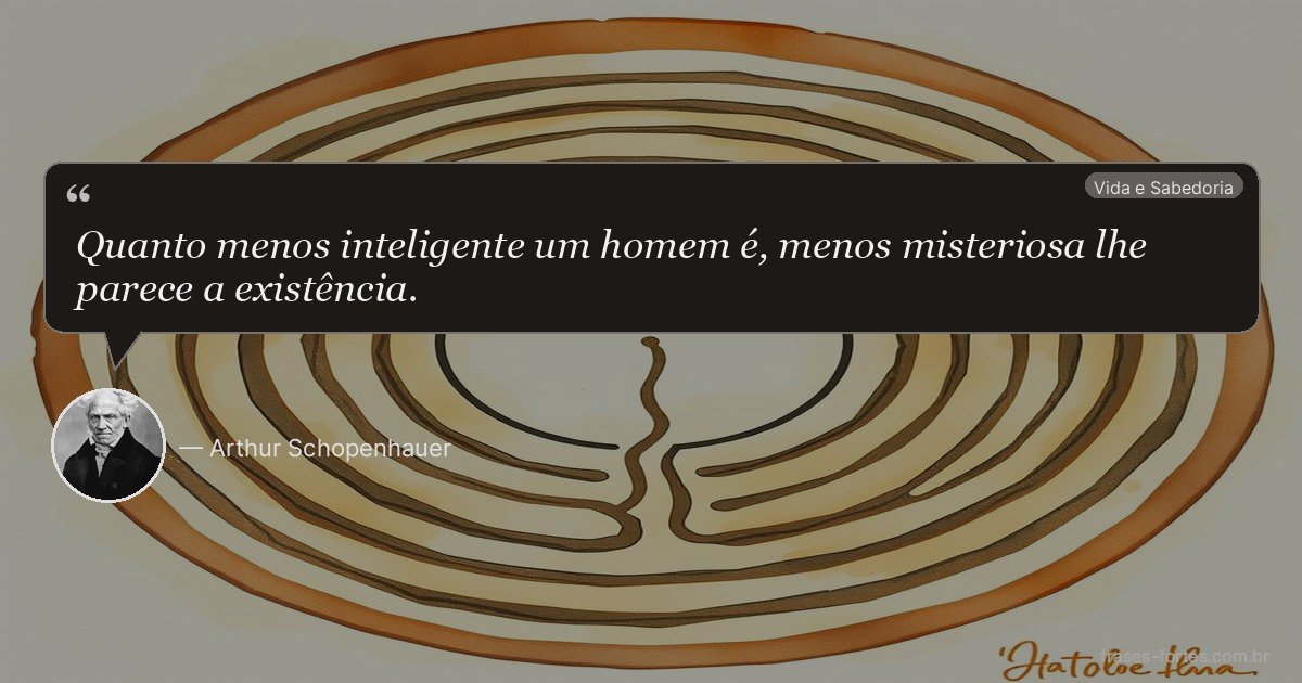 Frase de Arthur Schopenhauer