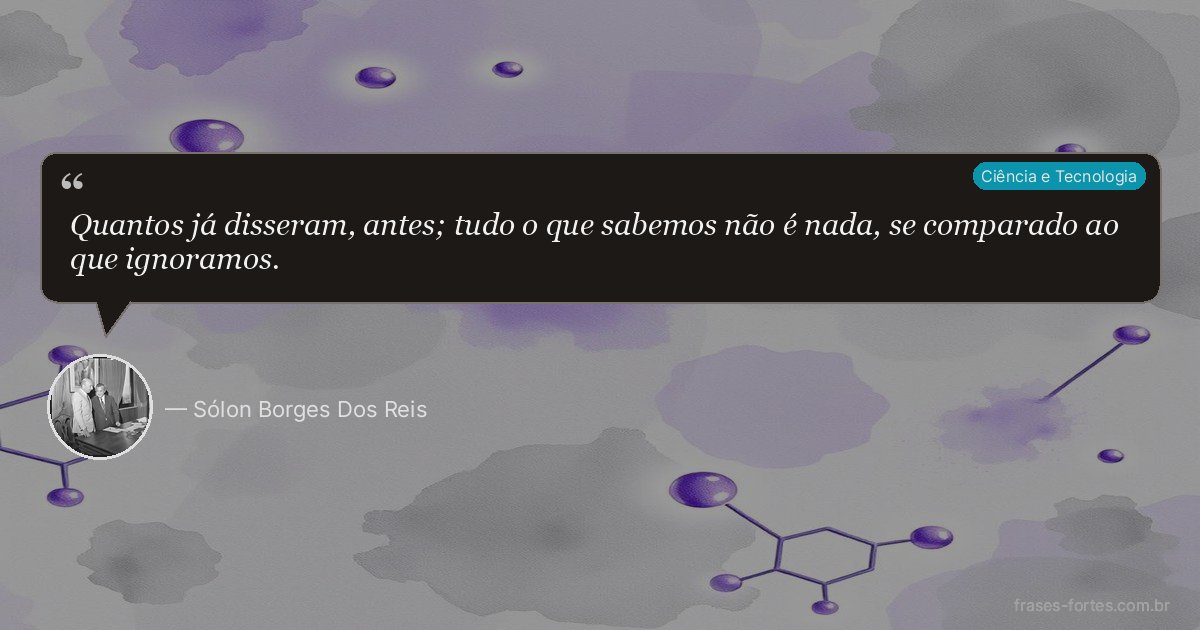 Frase de Sólon Borges Dos Reis