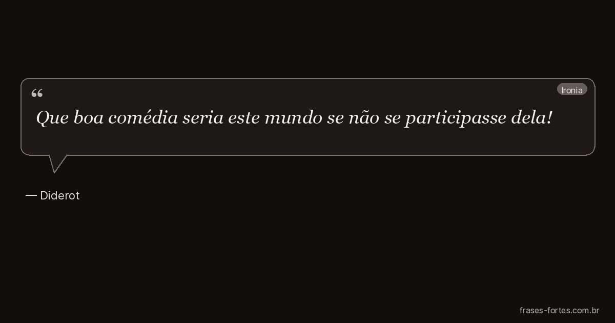 Frase de Diderot