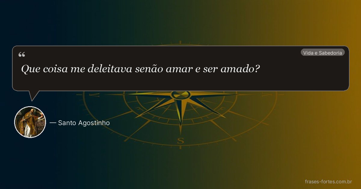 Frase de Santo Agostinho