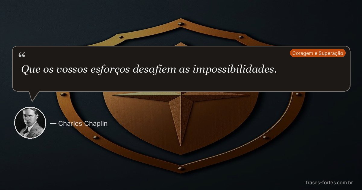 Frase de Charles Chaplin