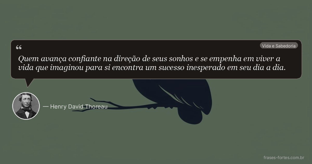 Frase de Henry David Thoreau