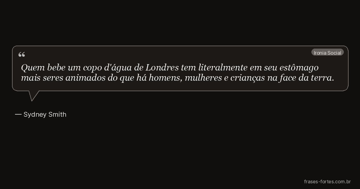 Frase de Sydney Smith
