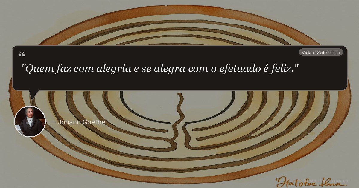 Frase de Johann Goethe