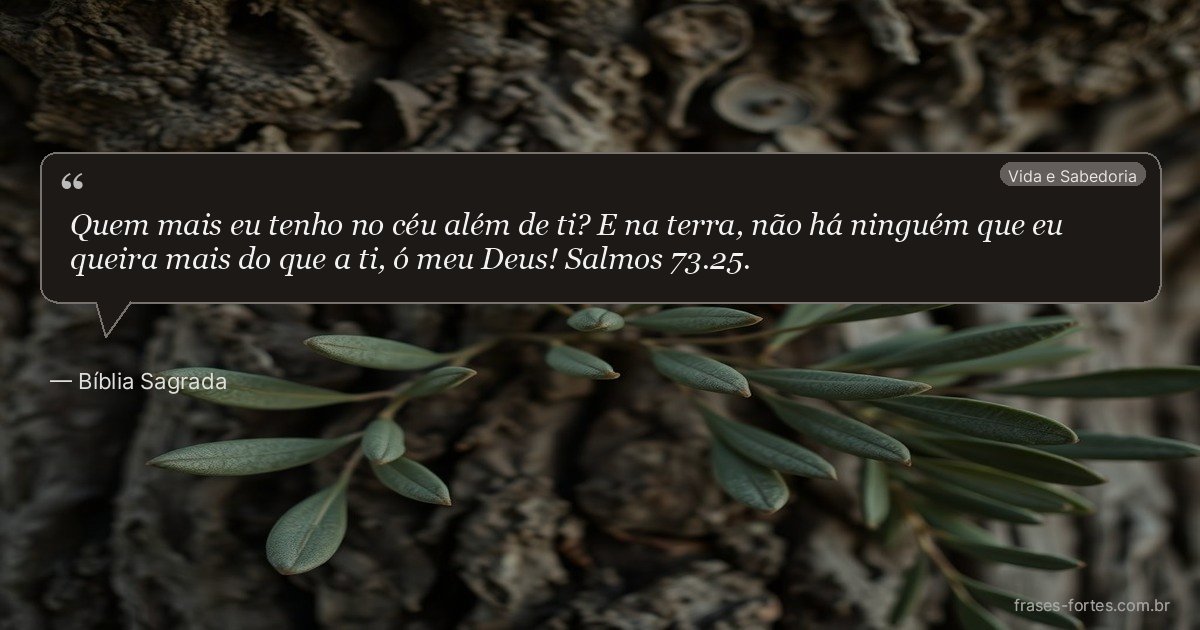 Frase de Bíblia Sagrada