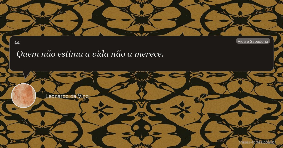 Frase de Leonardo da Vinci