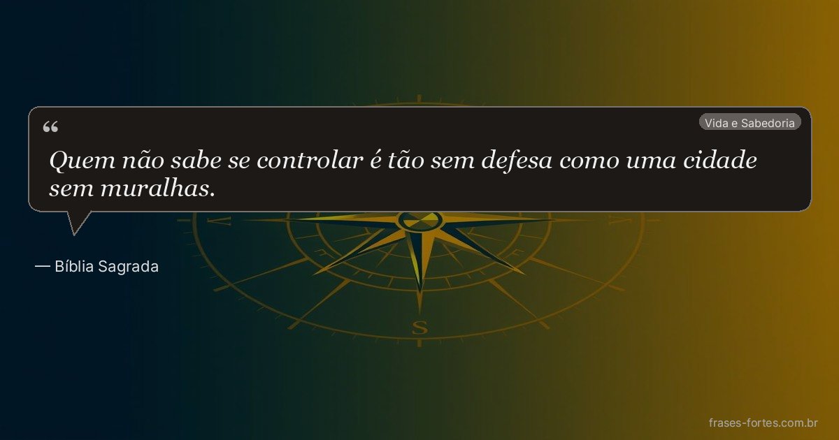 Frase de Bíblia Sagrada