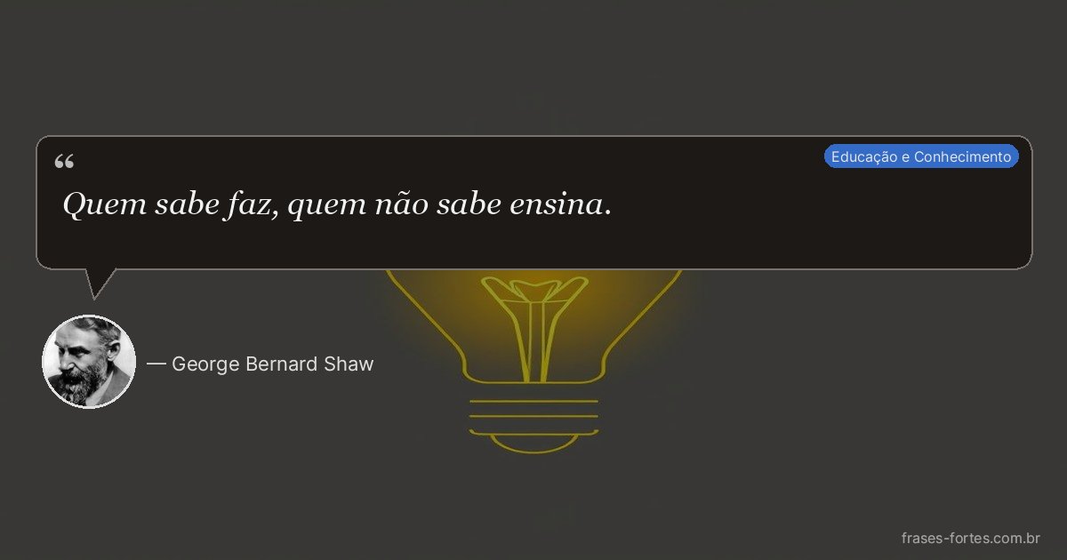 Frase de George Bernard Shaw
