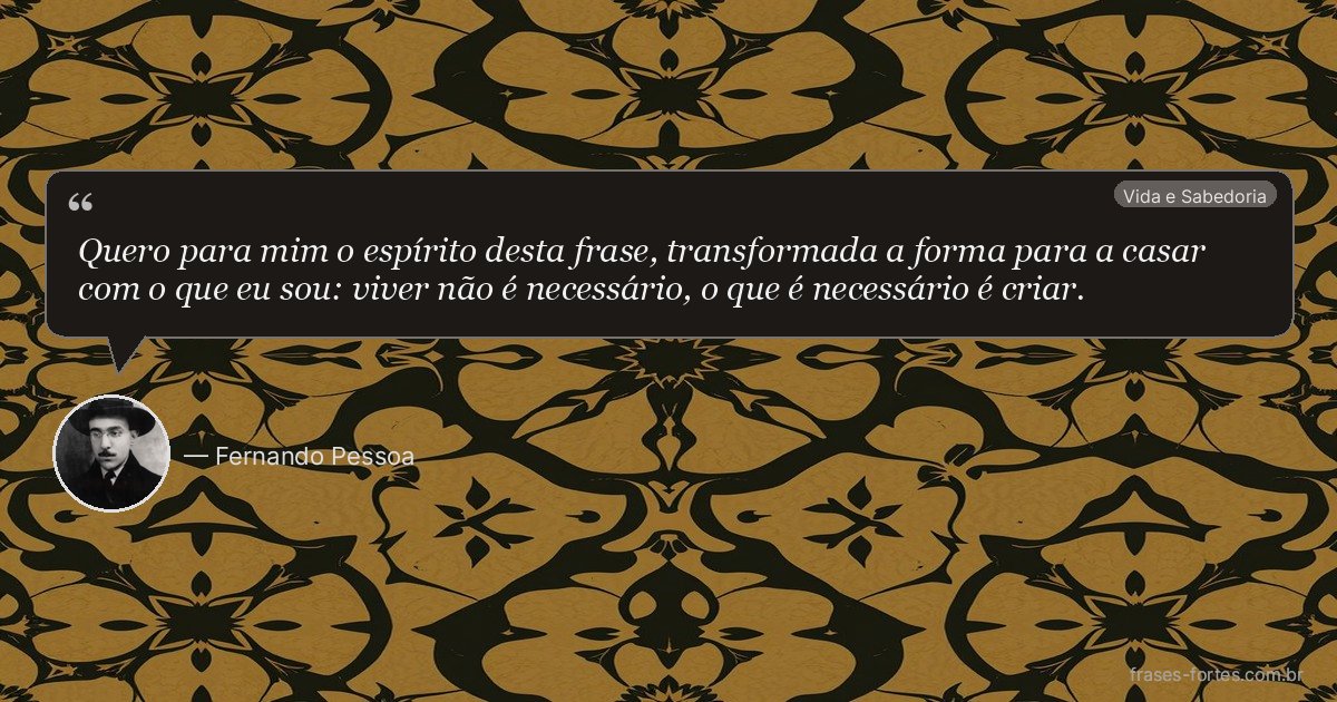 Frase de Fernando Pessoa