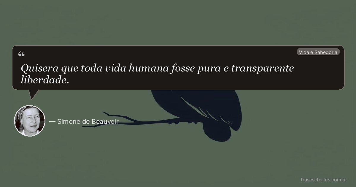 Frase de Simone de Beauvoir