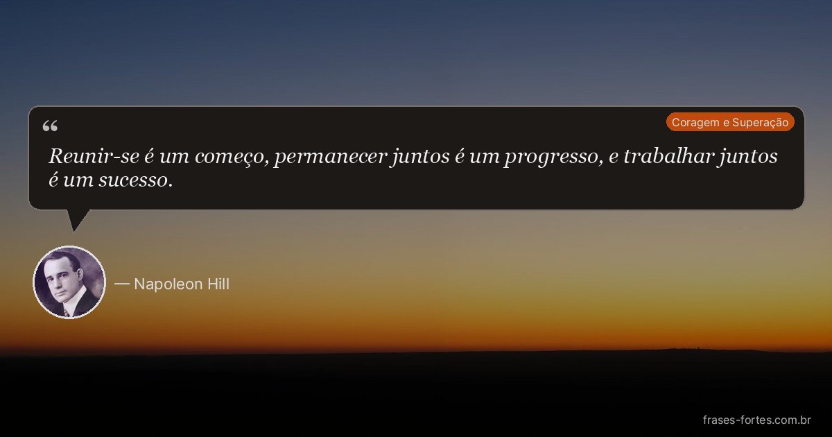 Frase de Napoleon Hill