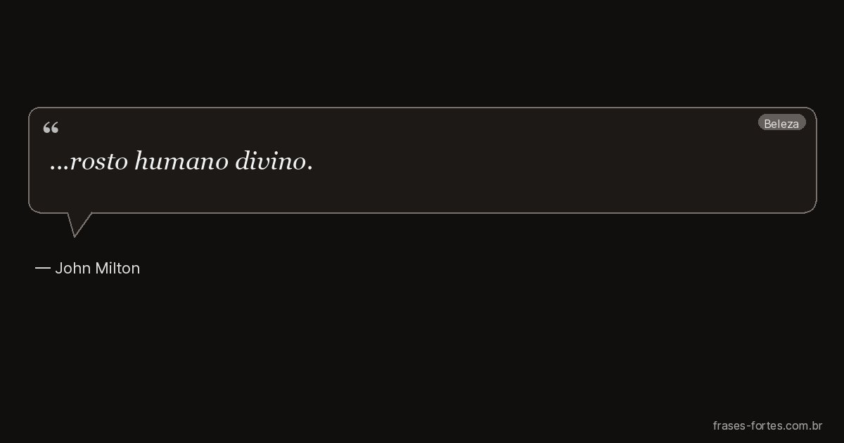 Frase de John Milton