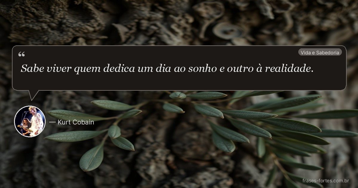 Frase de Kurt Cobain