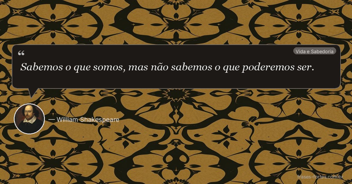 Frase de William Shakespeare