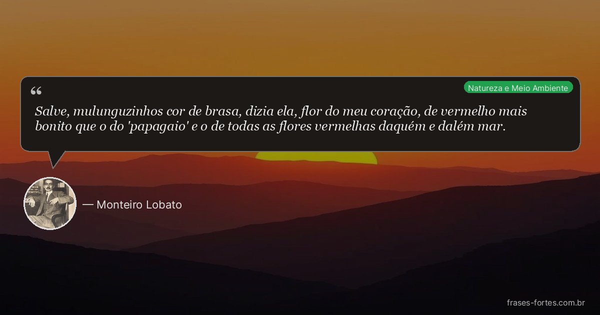 Frase de Monteiro Lobato