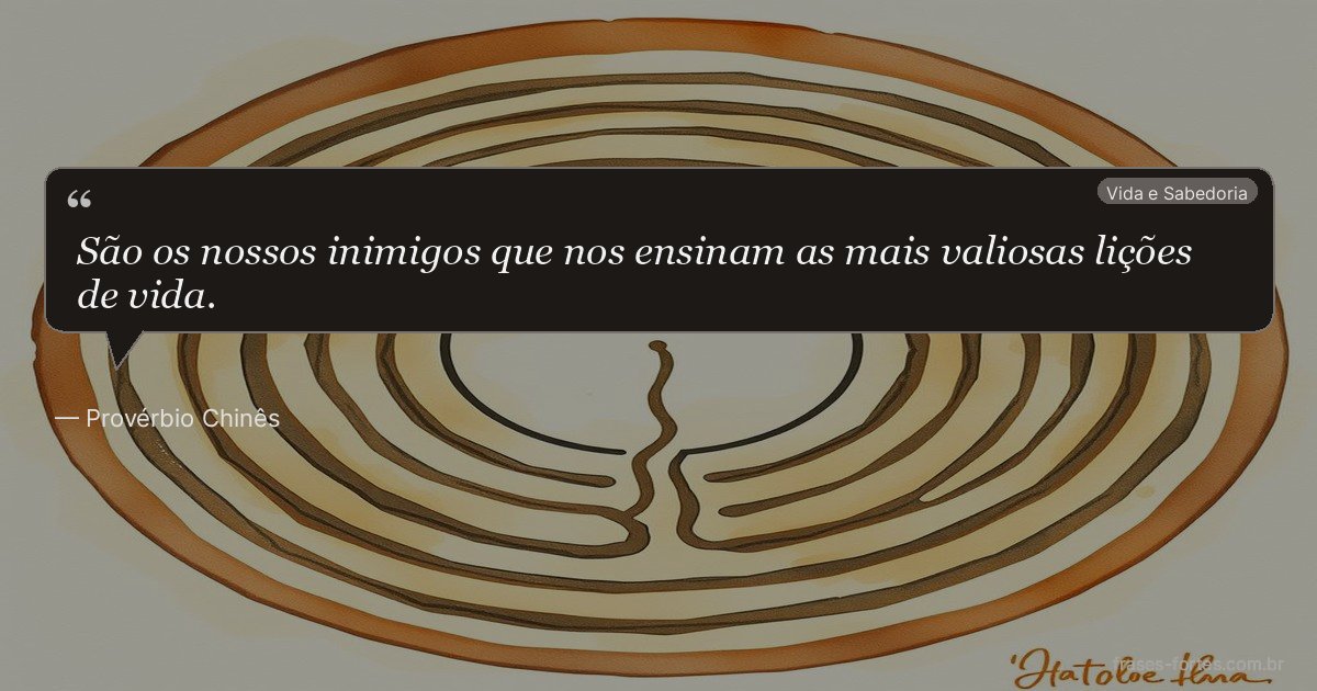 Frase de Provérbio Chinês