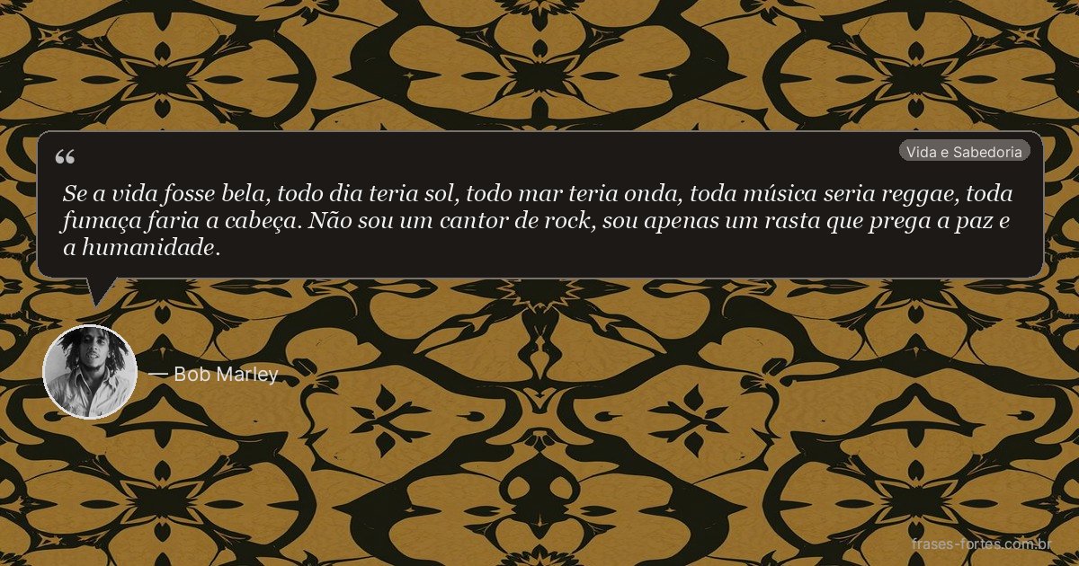 Frase de Bob Marley