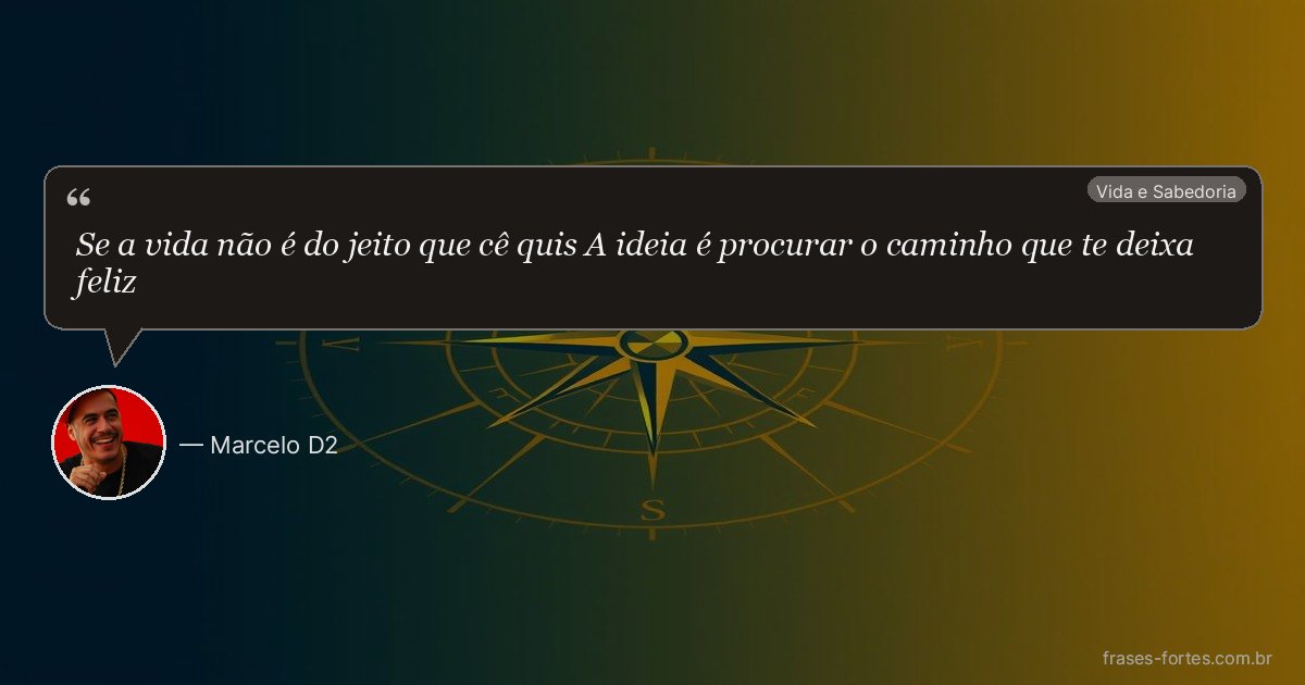 Frase de Marcelo D2