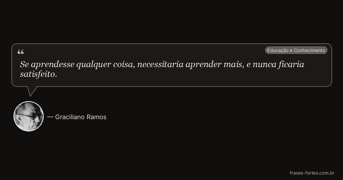 Frase de Graciliano Ramos