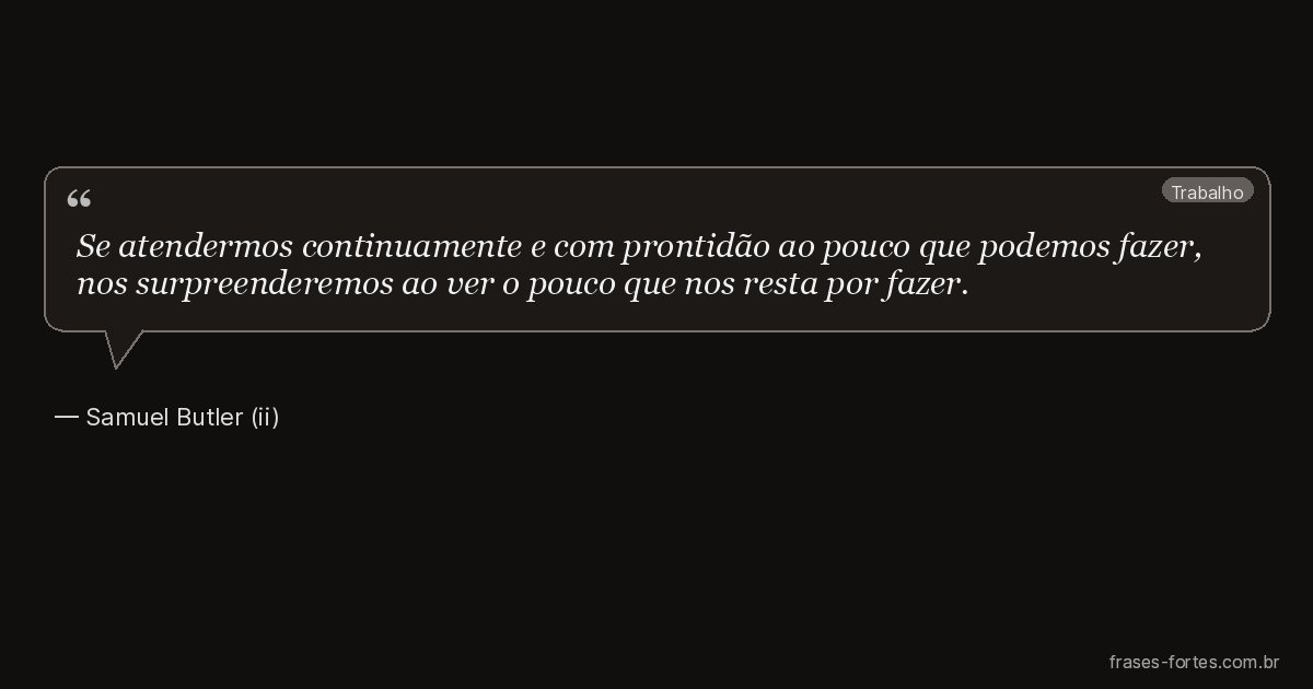 Frase de Samuel Butler (ii)
