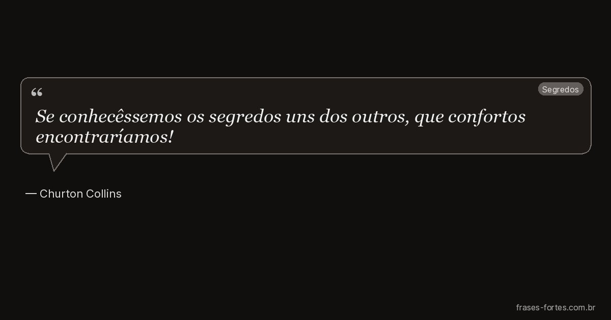 Frase de Churton Collins