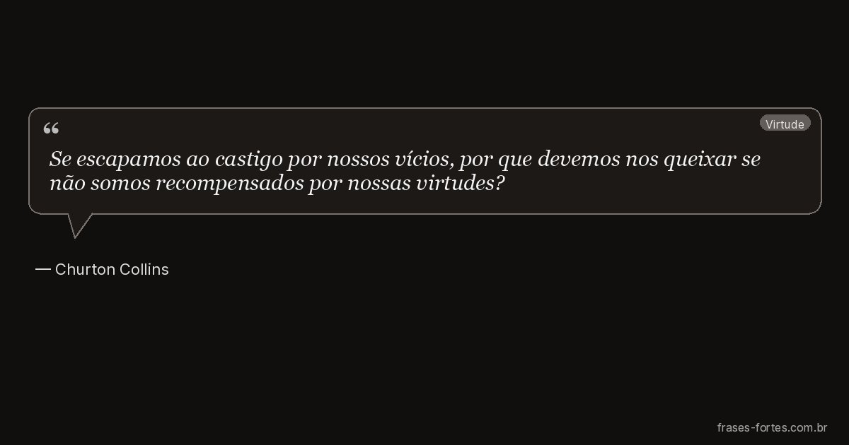 Frase de Churton Collins