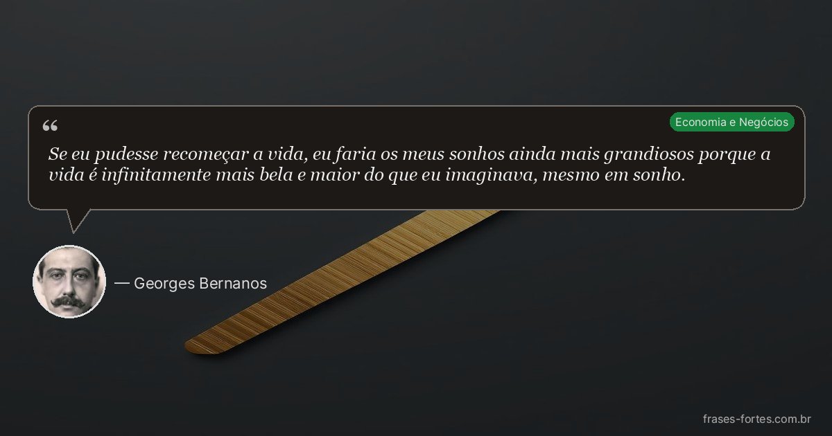 Frase de Georges Bernanos