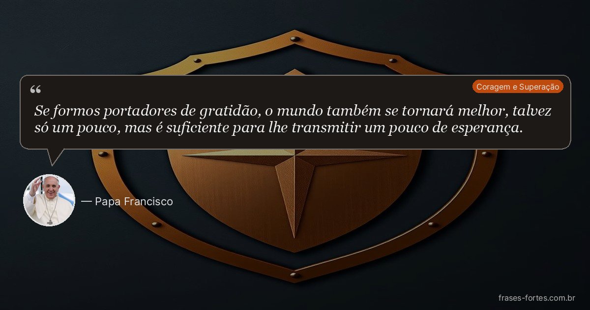 Frase de Papa Francisco