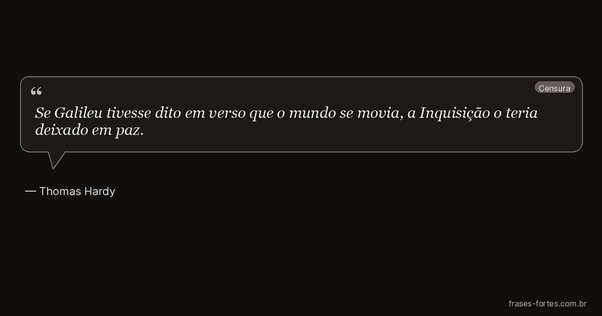 Frase de Thomas Hardy