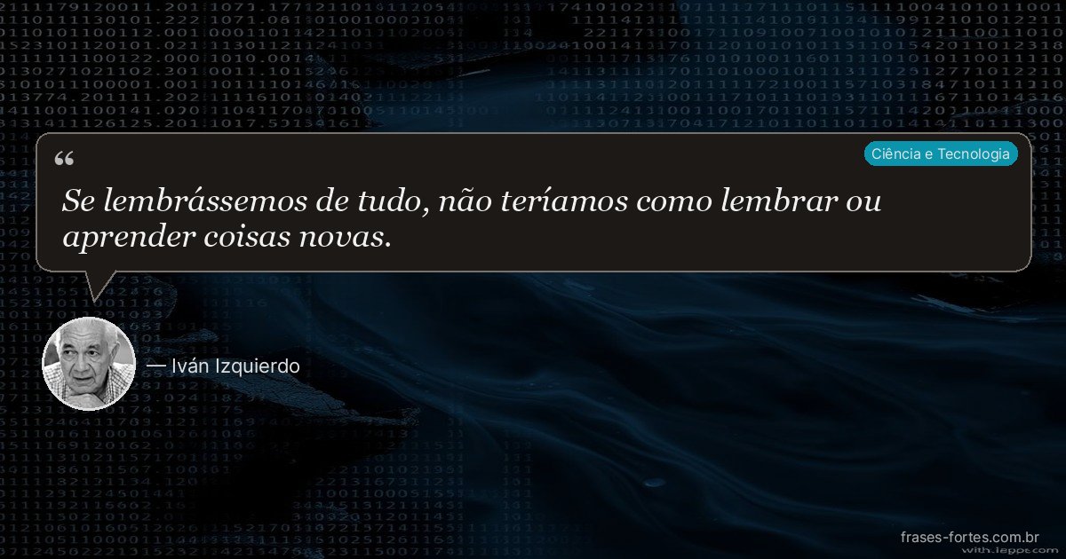 Frase de Iván Izquierdo