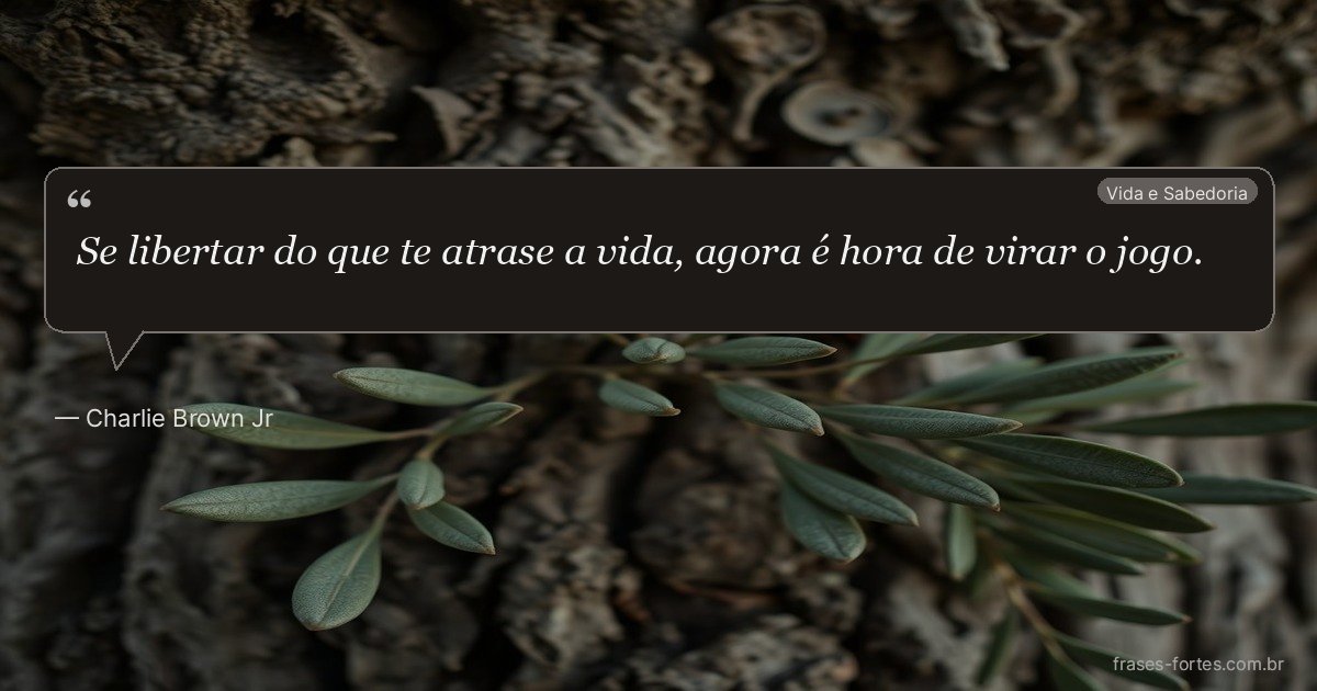 Frase de Charlie Brown Jr