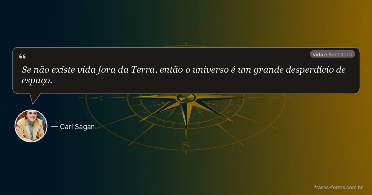 Frase de Carl Sagan