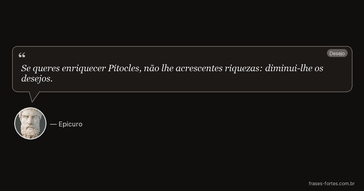 Frase de Epicuro