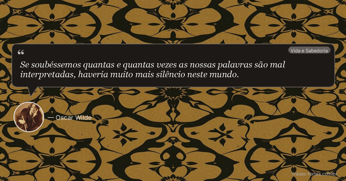 Frase de Oscar Wilde