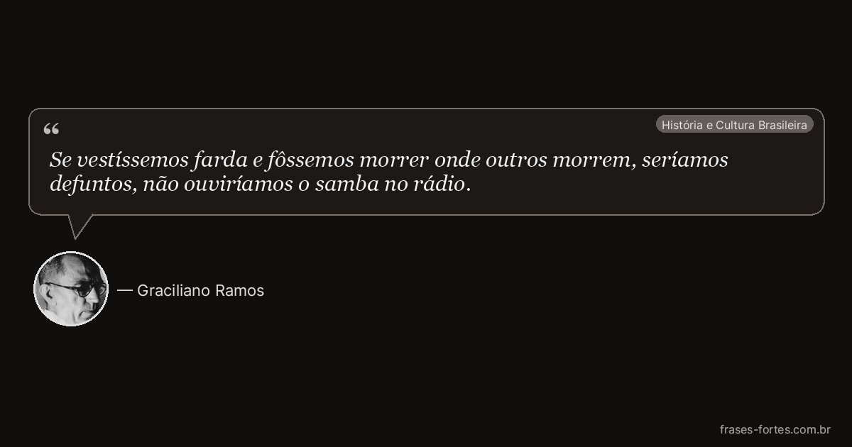 Frase de Graciliano Ramos
