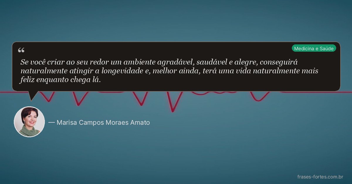 Frase de Marisa Campos Moraes Amato