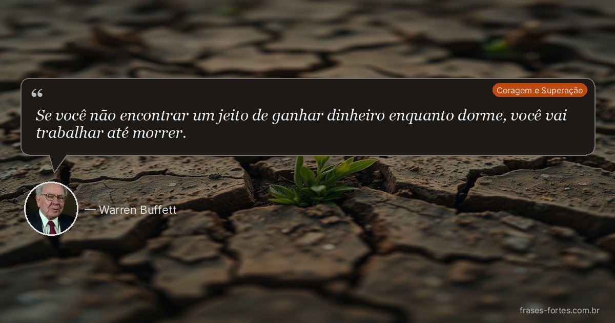 Frase de Warren Buffett