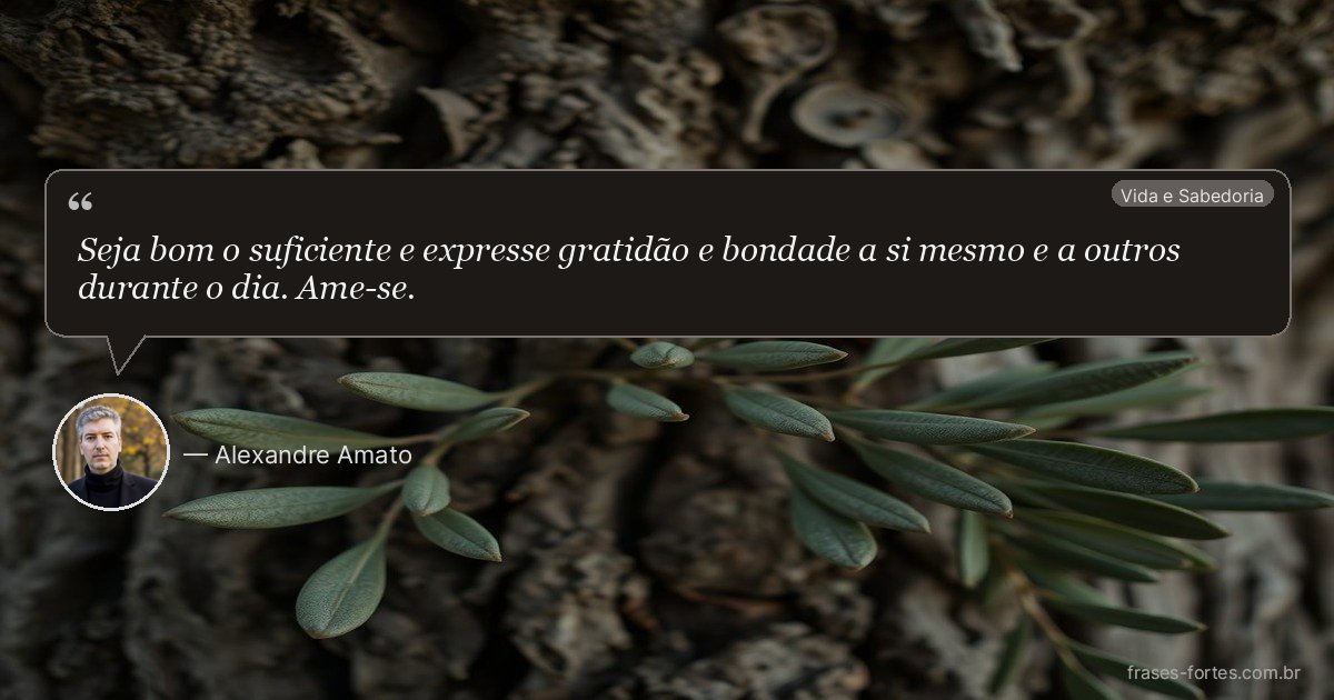 Frase de Alexandre Amato