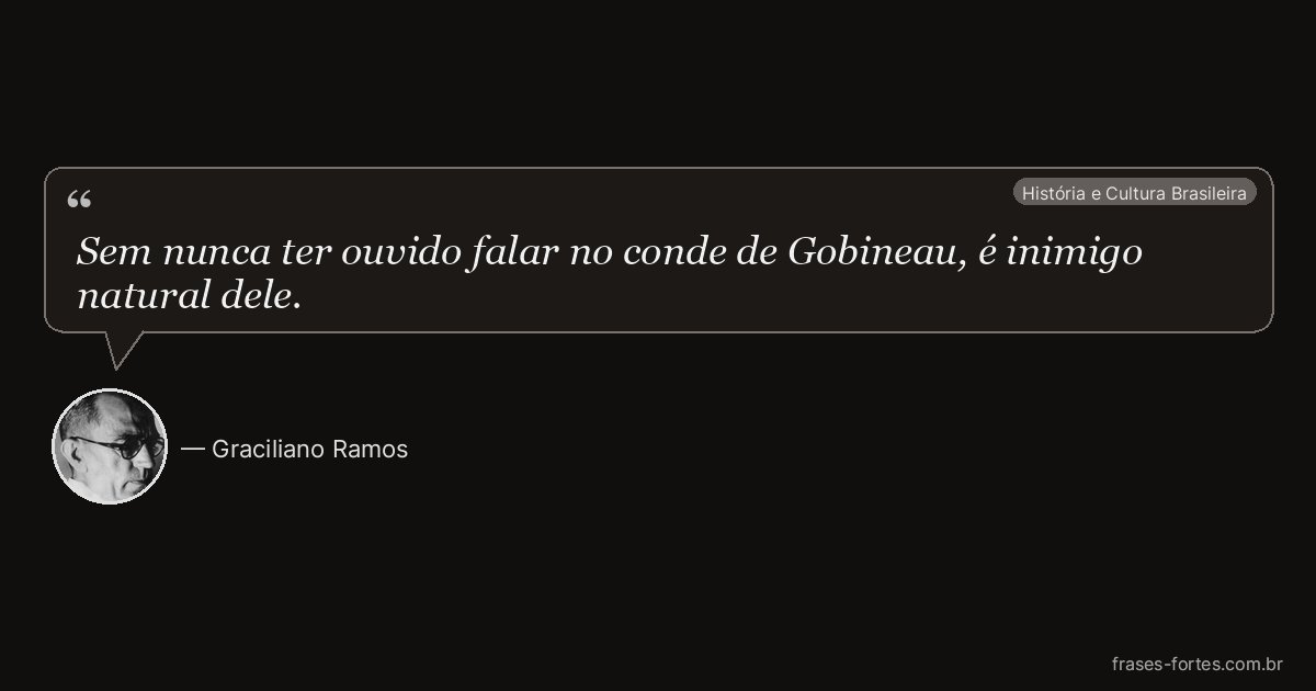 Frase de Graciliano Ramos