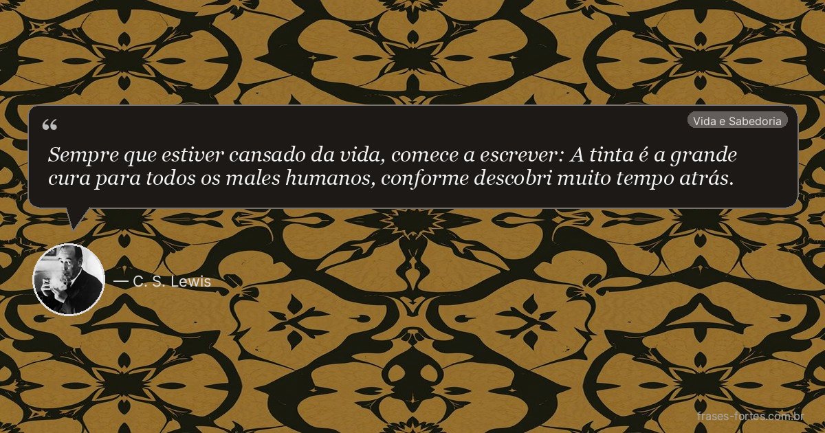 Frase de C. S. Lewis