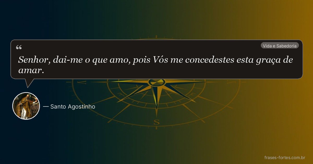 Frase de Santo Agostinho