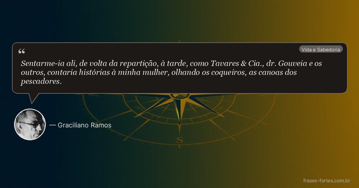 Frase de Graciliano Ramos