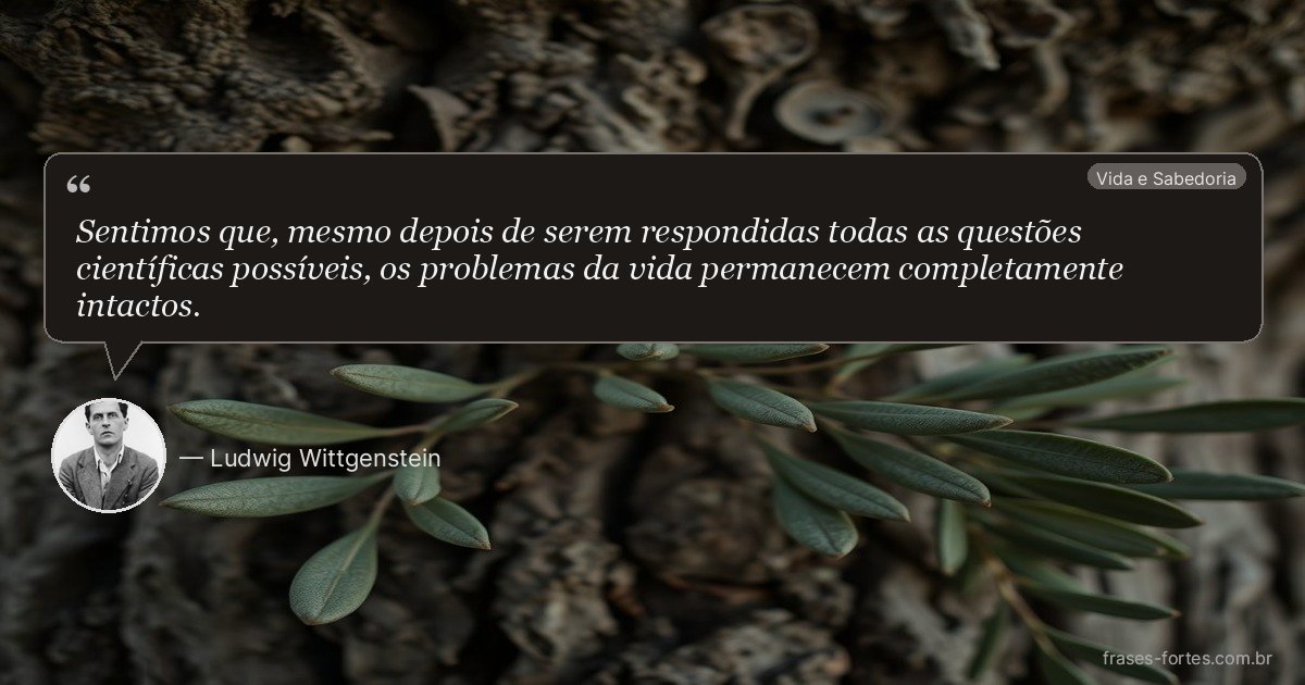 Frase de Ludwig Wittgenstein