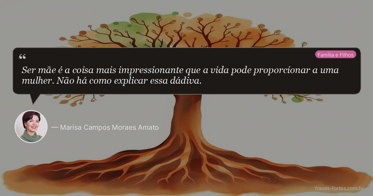 Frase de Marisa Campos Moraes Amato