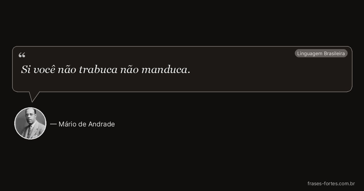 Frase de Mário de Andrade