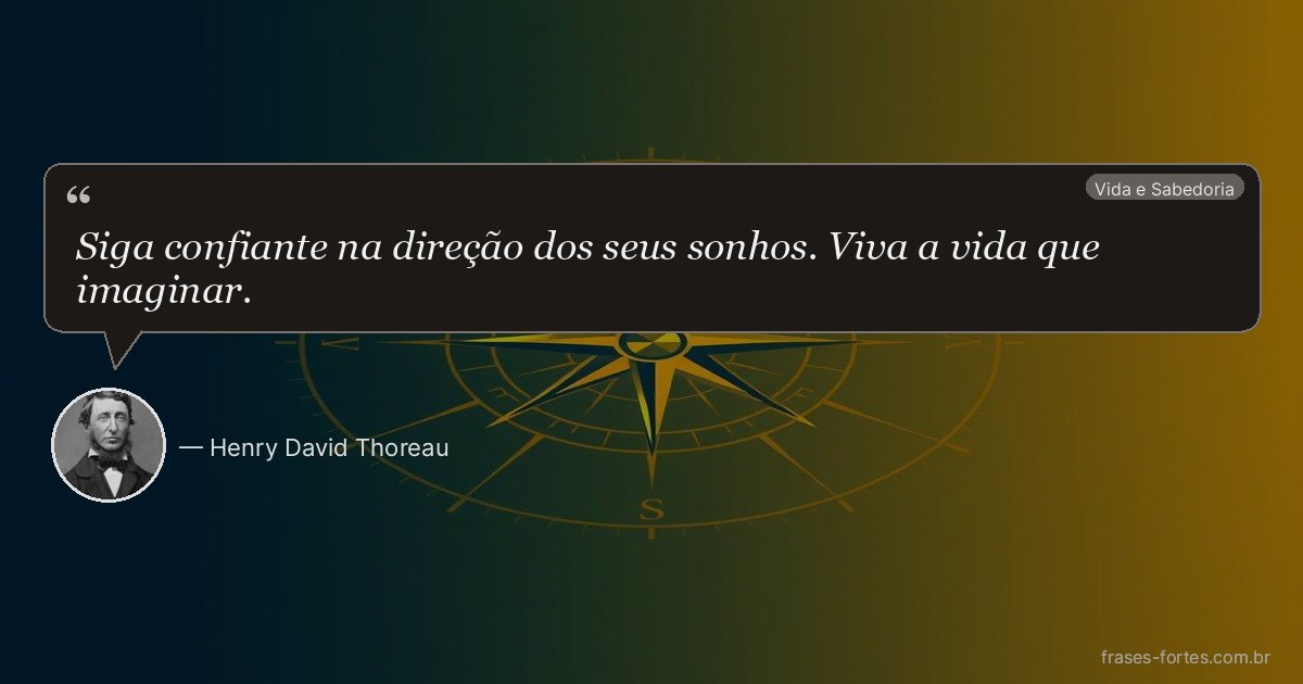 Frase de Henry David Thoreau