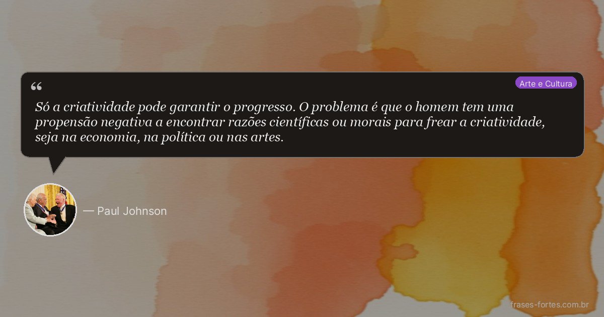 Frase de Paul Johnson