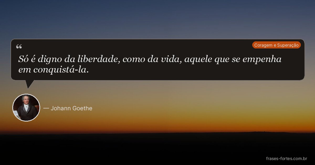 Frase de Johann Goethe