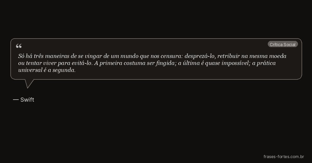 Frase de Swift