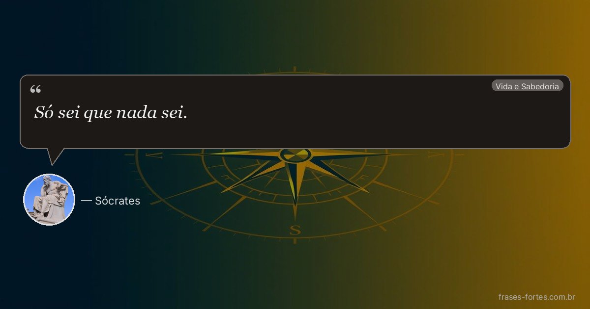 Frase de Sócrates
